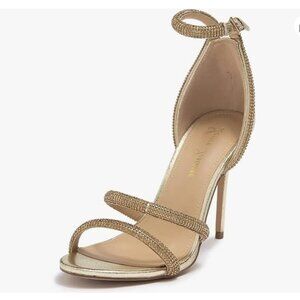 Lauren Larraine Rinestone Dria Shoe Size 6.5 Gold Color